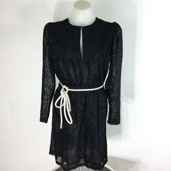 Robert Rodriguez Pauline Rope Belt Velvet Dot Mini - Picture 9 of 9